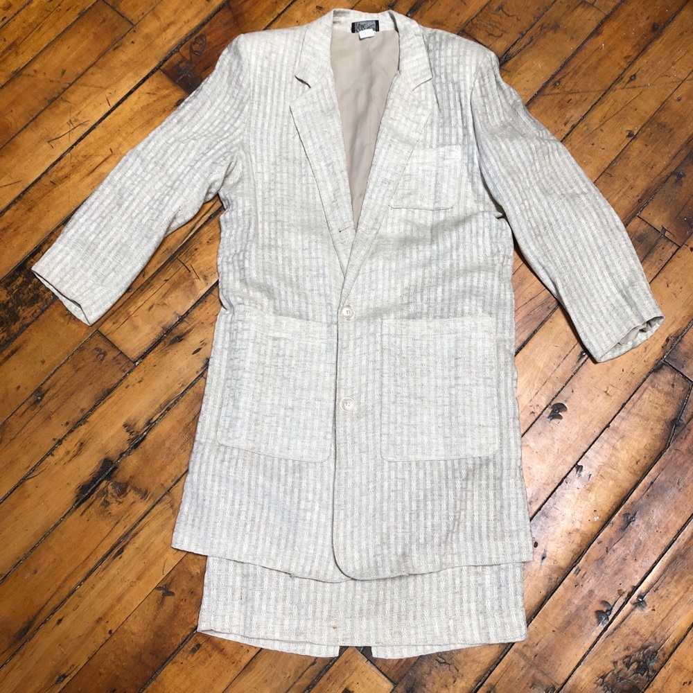 Vintage Wild Rose 2 Piece Career Blazer/Skirt